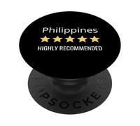Citation Fortement recommandée aux Philippines pour Les Voyages en Asie PopSockets PopGrip Adhésif