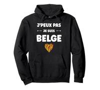Citation Frites Drapeau Belgique j'peux Pas Je suis Belge Sweat à Capuche