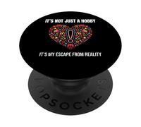 Citation Gamer It's Not Just A Hobby Coeur PopSockets PopGrip Adhésif