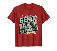Citation Gen X Lots of Memories No Evidence Nostalgia Throwback T-Shirt