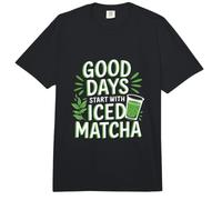 Citation Good Days Start with Iced Matcha Energizing Beverage Comfort Colors Adult Heavyweight T-Shirt
