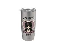Citation gothique amusante pour amoureux des chats Emo Cat Mom Gobelet isotherme en acier inoxydable double paroi