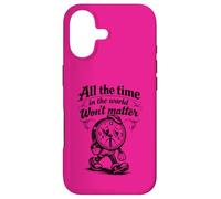 Citation Gothique Triste Horloge All The Time Won't Matter Coque pour iPhone 17