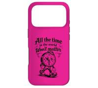 Citation Gothique Triste Horloge All The Time Won't Matter Coque pour iPhone 17 Pro