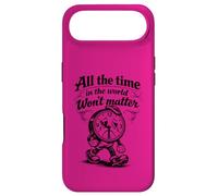 Citation Gothique Triste Horloge All The Time Won't Matter Coque pour iPhone Air