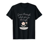 Citation Grow Through What You Go Through Floral Garden T-Shirt