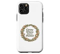 Citation Grow Where You're Planted Champignon Cottagecore Coque pour iPhone 11 Pro