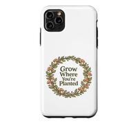 Citation Grow Where You're Planted Champignon Cottagecore Coque pour iPhone 11 Pro Max
