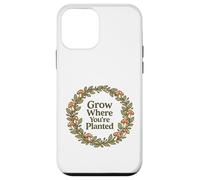 Citation Grow Where You're Planted Champignon Cottagecore Coque pour iPhone 12 Mini