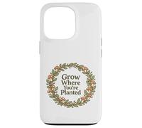 Citation Grow Where You're Planted Champignon Cottagecore Coque pour iPhone 13 Pro