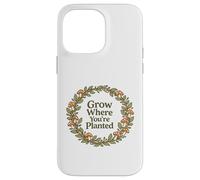 Citation Grow Where You're Planted Champignon Cottagecore Coque pour iPhone 14 Pro Max