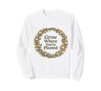 Citation Grow Where You're Planted Champignon Cottagecore Sweatshirt