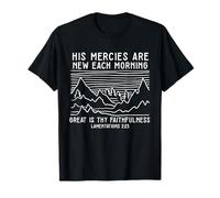 Citation « His Mercies are New Every Morning Faith Worship » T-Shirt