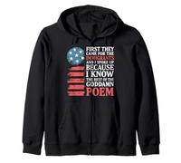 Citation Historique Contre Le fascisme Civil Courage liberté valeurs Sweat à Capuche