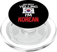 Citation Humoristique coréenne « I'm Not Yelling I'm Korean » PopSockets PopGrip pour MagSafe