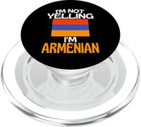 Citation Humoristique d'Arménie Im Not Yelling Im Arménie PopSockets PopGrip pour MagSafe