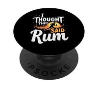 Citation Humoristique de Course à Pied avec Inscription I Thought They Said PopSockets PopGrip Adhésif