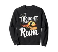 Citation Humoristique de Course à Pied avec Inscription I Thought They Said Sweatshirt