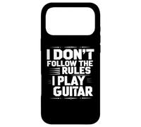 Citation Humoristique de Guitare I Don't Follow The Rules Coque pour iPhone 17 Pro Max