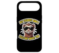 Citation Humoristique de la Blague avec Inscription « My Ferret and I Talk Shit About You » Coque pour iPhone Air
