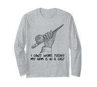 Citation Humoristique de pêche I Can't Work Today My Arm is in A Cast Manche Longue