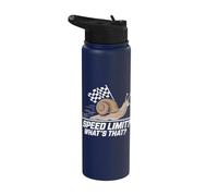 Citation humoristique escargots - Speed Limit What's That Racing Stainless Steel Insulated Water Bottle