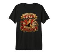 Citation Humoristique « He Called Me A Bitch I Called Him an Ambulance » T-Shirt Haut de Gamme