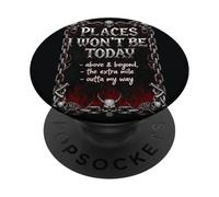 Citation Humoristique Humoristique « Places I Won't Be Today » PopSockets PopGrip Adhésif