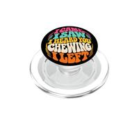 Citation Humoristique « I Came I Saw Heard You Chewing I Left » PopSockets PopGrip pour MagSafe