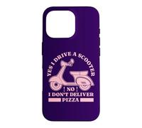 Citation Humoristique « I Drive a Motor Scooter Riders Moped » - Rose Coque pour iPhone 16 Pro