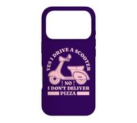Citation Humoristique « I Drive a Motor Scooter Riders Moped » - Rose Coque pour iPhone 17 Pro
