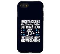 Citation Humoristique « I Might Look Like I'm Listening » Coque pour iPhone SE (2020) / 7/8