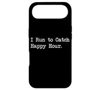 Citation Humoristique « I Run to Catch Happy Hour » Coque pour iPhone Air