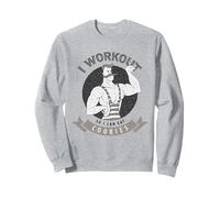 Citation Humoristique « I Workout So I Can Eat Cookies » Sweatshirt