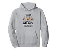 Citation Humoristique « I'd Rather Be Someone's Shot of Whiskey » Sweat à Capuche, Unisexe pour Adultes, Gris Chiné, L