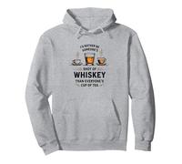 Citation Humoristique « I'd Rather Be Someone's Shot of Whiskey » Sweat à Capuche, Unisexe pour Adultes, Gris Chiné, M
