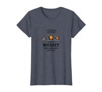 Citation Humoristique « I'd Rather Be Someone's Shot of Whiskey » T-Shirt, Femme, Bleu Chiné, L