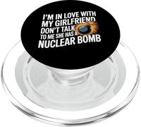 Citation Humoristique I'm in Love with My Girlfriend Don't Talk to Me PopSockets PopGrip pour MagSafe