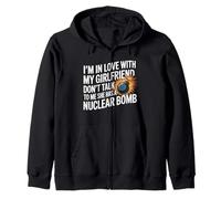 Citation Humoristique I'm in Love with My Girlfriend Don't Talk to Me Sweat à Capuche