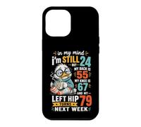 Citation Humoristique « in My Mind Im Still 24 » - Motif Oiseaux âgés Coque pour iPhone 12 Pro Max