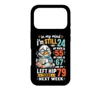 Citation Humoristique « in My Mind Im Still 24 » - Motif Oiseaux âgés Coque pour iPhone 17 Pro