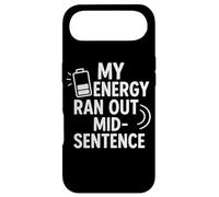 Citation Humoristique My Energy Ran Out Mid-Sentence Coque pour iPhone Air