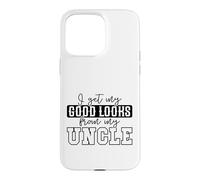 Citation Humoristique « My Good Looks from My Uncle » Coque pour iPhone 15 Pro Max