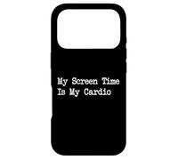 Citation Humoristique « My Screen Time is My Cardio » Coque pour iPhone 17 Pro