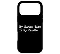 Citation Humoristique « My Screen Time is My Cardio » Coque pour iPhone 17 Pro Max