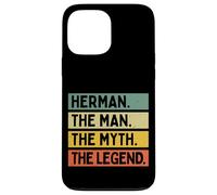 Citation Humoristique personnalisée Herman The Man The Myth The Legend Coque pour iPhone 13 Pro Max