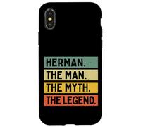 Citation Humoristique personnalisée Herman The Man The Myth The Legend Coque pour iPhone X/XS