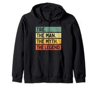 Citation Humoristique personnalisée Tre The Man The Myth The Legend Sweat à Capuche