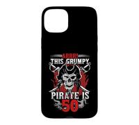 Citation Humoristique pour 50e Anniversaire Pirate Turning Forty 50 Coque pour iPhone 15 Plus