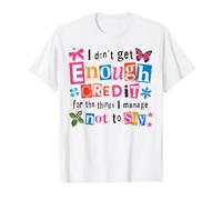 Citation Humoristique sur l'Appréciation des Efforts T-Shirt Graphique avec Valeur